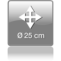 Большая площадь освещения