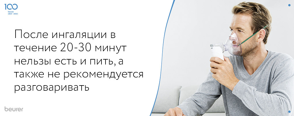 После ингаляции нельзя есть и пить После ингаляции нельзя есть и пить