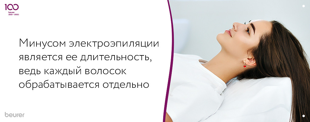 Минусом электроэпиляции является ее длительность Минусом электроэпиляции является ее длительность