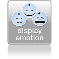 Эмоции ребенка на дисплее