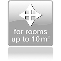 Для помещений до 10 кв.м.