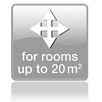 Для помещений до 20 кв.м.