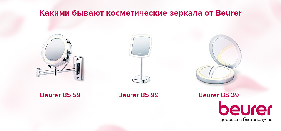 Какими бывают косметические зеркала от Beurer