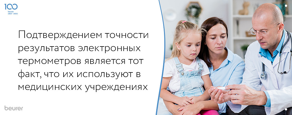 Результат электронных термометров