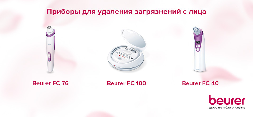 Приборы для удаления загрязнений с лица Приборы для удаления загрязнений с лица