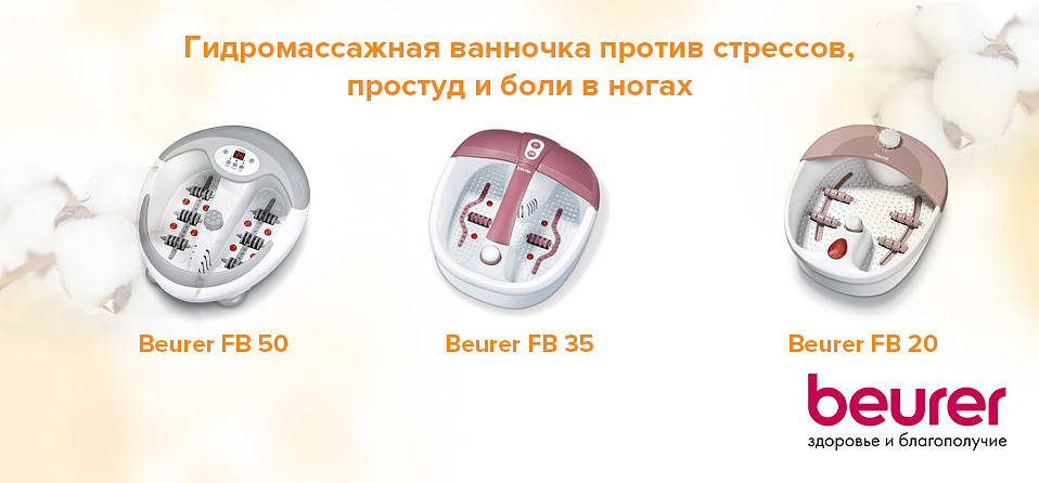 Гидромассажная ванночка против стрессов, простуд и боли в ногах