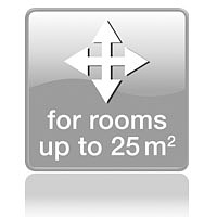 Для помещений до 25 кв.м.